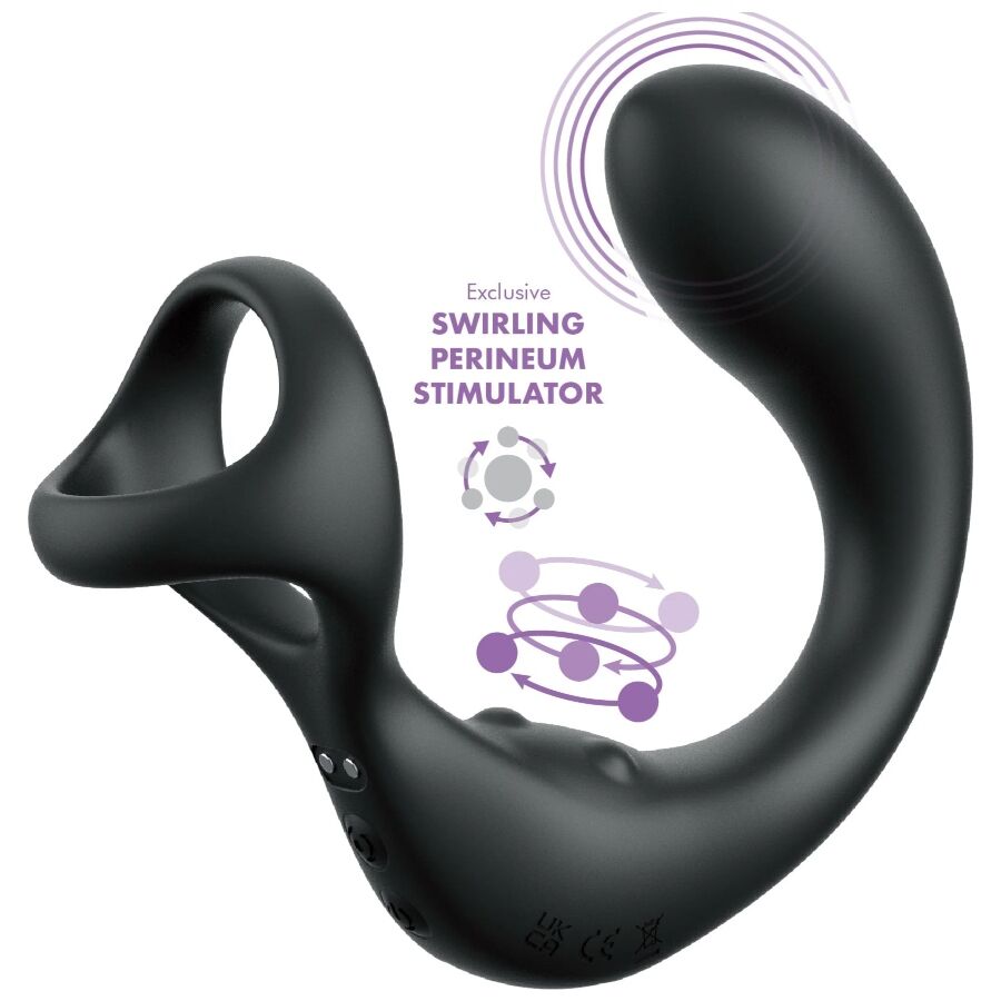Masajeador De Próstata Con Anillo Vibrador Y Control Remoto 3 Masajeador De Próstata Con Anillo Vibrador Y Control Remoto - Imagen 3