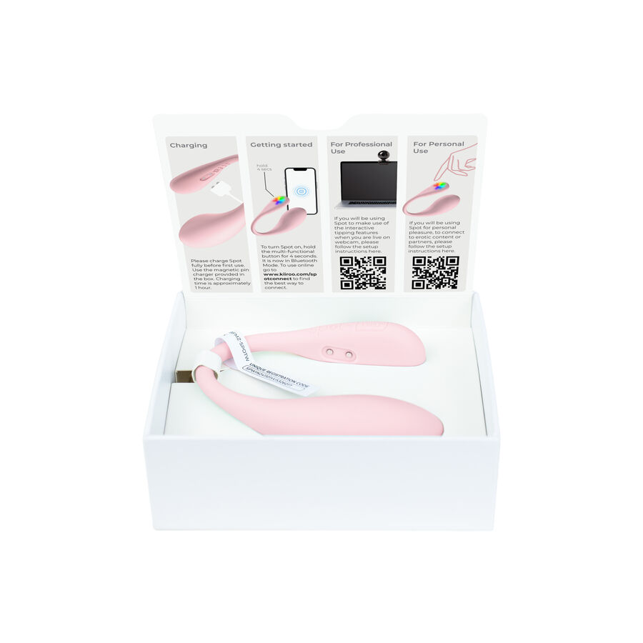 Kiiroo - Spot Kiss Me Vibrador Forma U Rosa 5 Kiiroo - Spot Kiss Me Vibrador Forma U Rosa - Imagen 5
