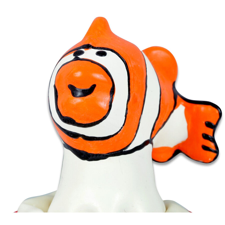 Condomerie - Preservativo Decorativo Pintado A Mano Pescado Naranja 1 Condomerie - Preservativo Decorativo Pintado A Mano Pescado Naranja