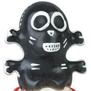 Condomerie - Preservativo Decorativo Pintado a Mano Calavera Negra Modelo 1