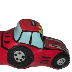 Condomerie - Preservativo Decorativo Pintado a Mano Tractor Rojo