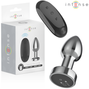 Intense - Plug Anal 10 Vibraciones Metal con Control Remoto