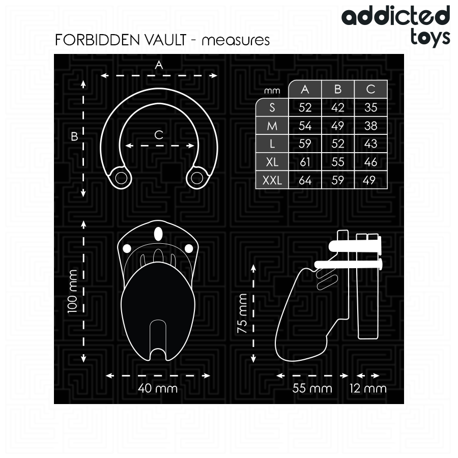 Addicted Toys Locked - Forbidden Vault Jaula Para Pene 10 Cm 5 Addicted Toys Locked - Forbidden Vault Jaula Para Pene 10 Cm - Imagen 5