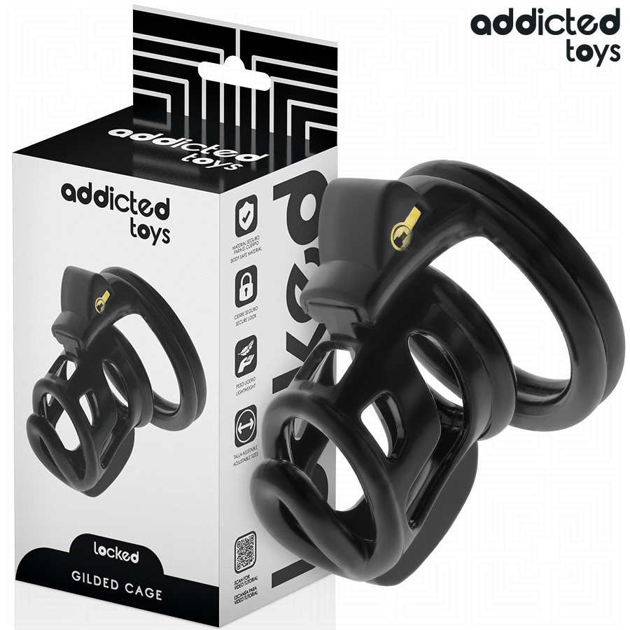 Addicted Toys Locked - Gilden Cage Jaula Para Pene De Silicona 8,5 Cm 1 Addicted Toys Locked - Gilden Cage Jaula Para Pene De Silicona 8,5 Cm