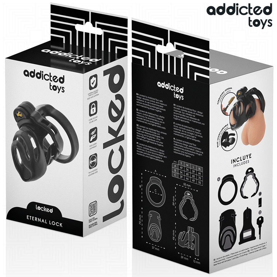 Addicted Toys Locked - Eternal Lock Jaula Para Pene 9 Cm 6 Addicted Toys Locked - Eternal Lock Jaula Para Pene 9 Cm - Imagen 6