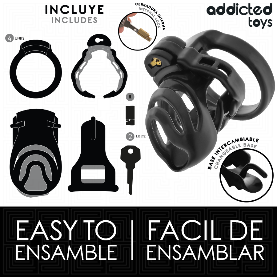 Addicted Toys Locked - Eternal Lock Jaula Para Pene 9 Cm 4 Addicted Toys Locked - Eternal Lock Jaula Para Pene 9 Cm - Imagen 4