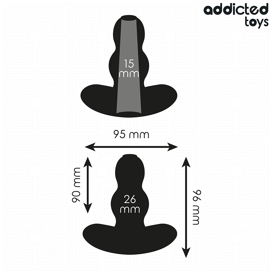 Addicted Toys - Plug Anal Hueco Silicona Talla M 9,6 Cm 4 Addicted Toys - Plug Anal Hueco Silicona Talla M 9,6 Cm - Imagen 4
