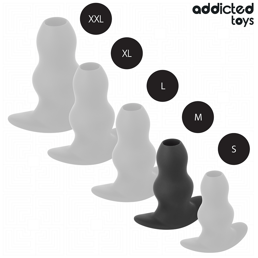 Addicted Toys - Plug Anal Hueco Silicona Talla M 9,6 Cm 5 Addicted Toys - Plug Anal Hueco Silicona Talla M 9,6 Cm - Imagen 5