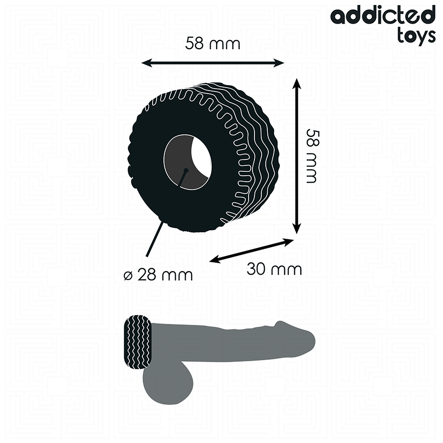 Addicted Toys - Anillo Para El Pene Extra Grueso 4 Addicted Toys - Anillo Para El Pene Extra Grueso - Imagen 4