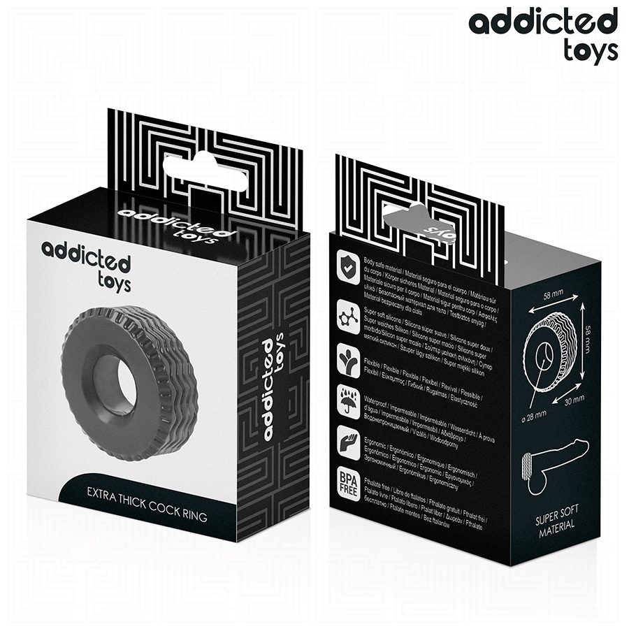 Addicted Toys - Anillo Para El Pene Extra Grueso 7 Addicted Toys - Anillo Para El Pene Extra Grueso - Imagen 7