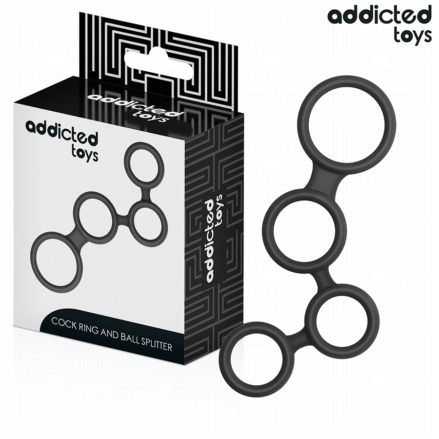 Addicted Toys - Anillo Para El Pene Con Divisores Para Testículos 1 Addicted Toys - Anillo Para El Pene Con Divisores Para Testículos
