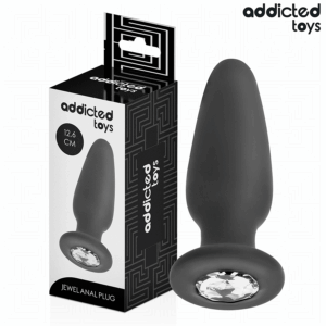 Addicted Toys - Plug Anal con Joya Silicona Talla L 12,6 Cm