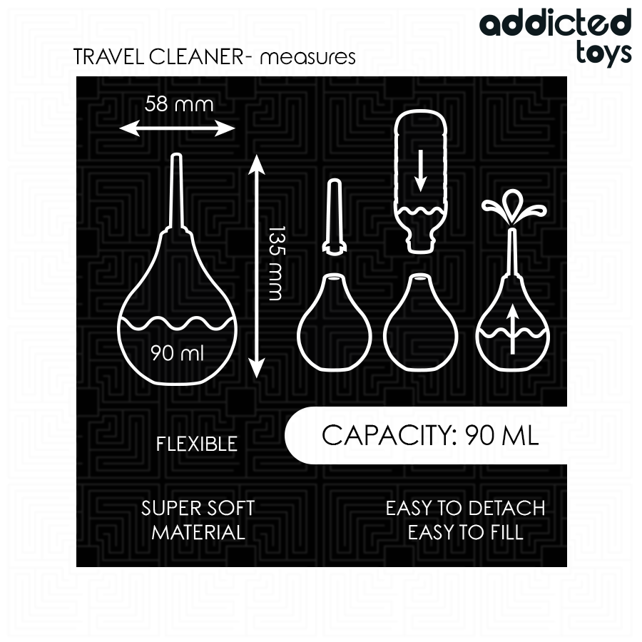 Addicted Toys - Limpiador Anal De Viaje Talla S 90 Ml 5 Addicted Toys - Limpiador Anal De Viaje Talla S 90 Ml - Imagen 5