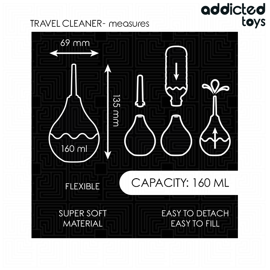 Addicted Toys - Limpiador Anal De Viaje Talla M 160 Ml 5 Addicted Toys - Limpiador Anal De Viaje Talla M 160 Ml - Imagen 5