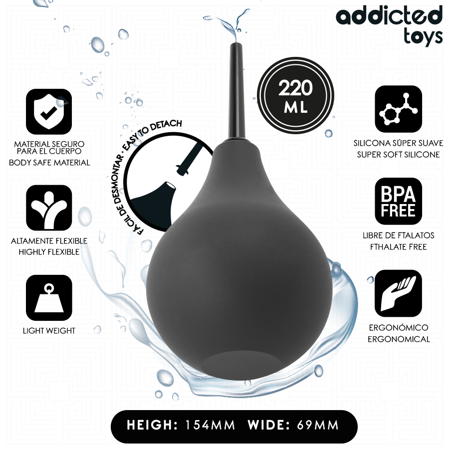 Addicted Toys - Limpiador Anal De Viaje Talla L 220 Ml 2 Addicted Toys - Limpiador Anal De Viaje Talla L 220 Ml - Imagen 2