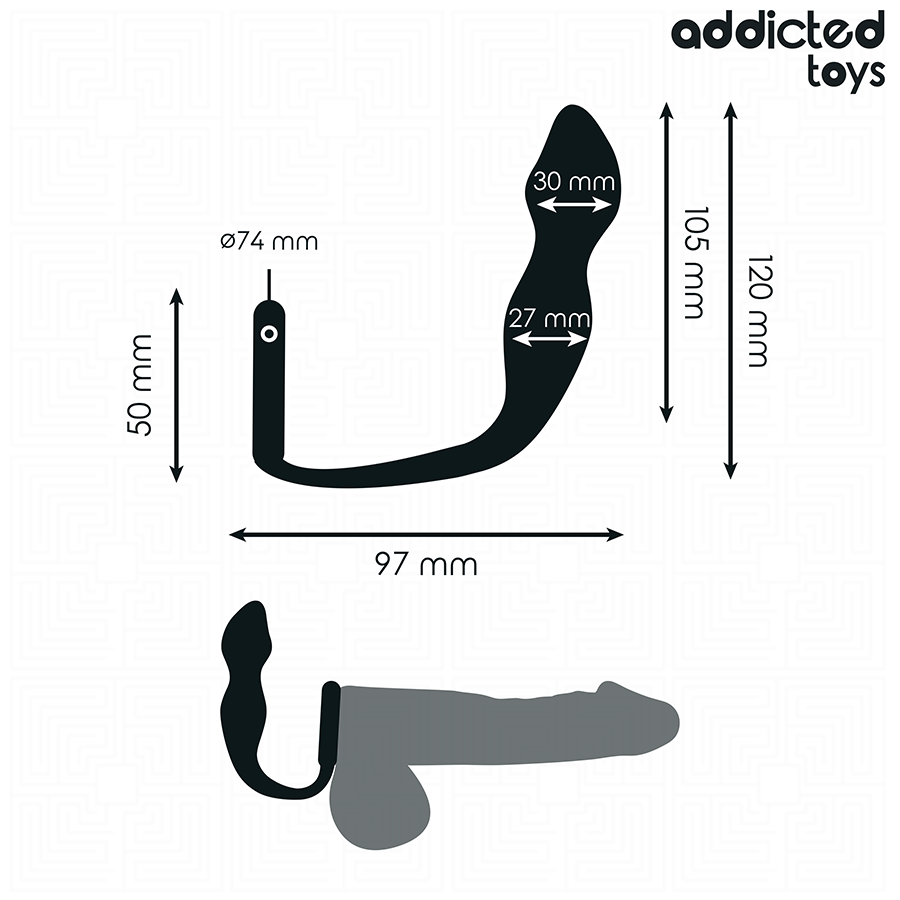 Addicted Toys - Plug Anal Con Anillo Silicona Modelo 2 4 Addicted Toys - Plug Anal Con Anillo Silicona Modelo 2 - Imagen 4