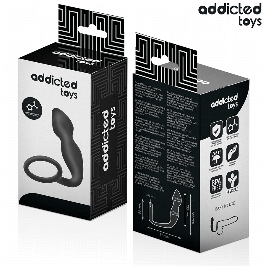 Addicted Toys - Plug Anal Con Anillo Silicona Modelo 2 6 Addicted Toys - Plug Anal Con Anillo Silicona Modelo 2 - Imagen 6