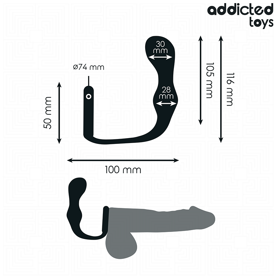 Addicted Toys - Plug Anal Con Anillo Silicona Modelo 3 4 Addicted Toys - Plug Anal Con Anillo Silicona Modelo 3 - Imagen 4
