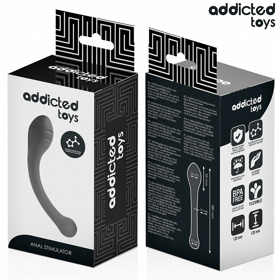 Addicted Toys - Estimulador Anal Doble Silicona 18 Cm 6 Addicted Toys - Estimulador Anal Doble Silicona 18 Cm - Imagen 6