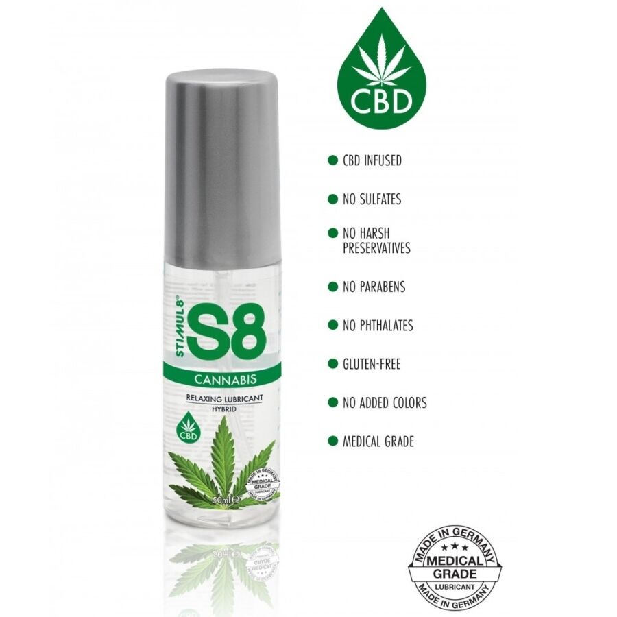 Stimul8 - S8 Lubricante Híbrido Cannabis 50 Ml 2 Stimul8 - S8 Lubricante Híbrido Cannabis 50 Ml - Imagen 2