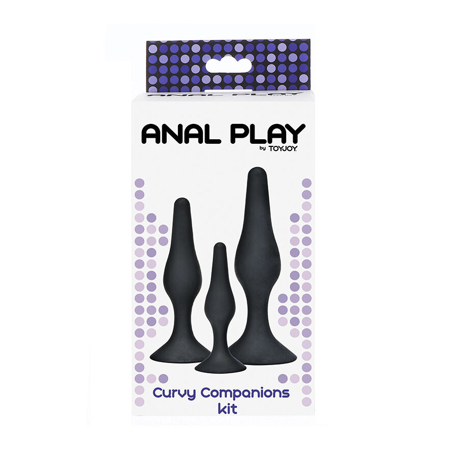 Toyjoy - Anal Play Curvy Companions Plug Anal 3 Piezas Negro 3 Toyjoy - Anal Play Curvy Companions Plug Anal 3 Piezas Negro - Imagen 3