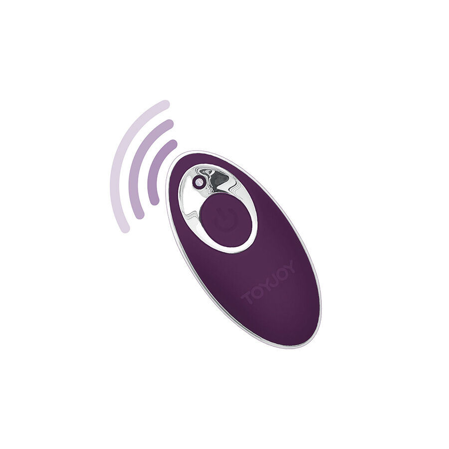 Toyjoy - Happiness Knock Knock Eggstavagant Vibrador Con Control Remoto Morado 3 Toyjoy - Happiness Knock Knock Eggstavagant Vibrador Con Control Remoto Morado - Imagen 3
