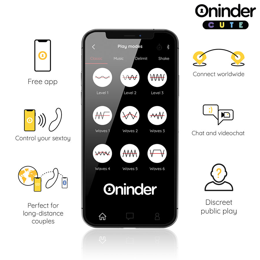 Oninder Cute - Love Buddy Master Vibrador Punto G - App Mundial Gratuita 6 Oninder Cute - Love Buddy Master Vibrador Punto G - App Mundial Gratuita - Imagen 6