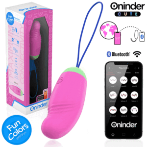 Oninder Cute - Love Pleasure Huevo Vibro-Rotador 360 Silicona - App Mundial Gratuita