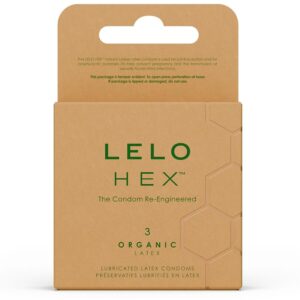 Lelo - Hex Organic Preservativo Caja 3 Uds