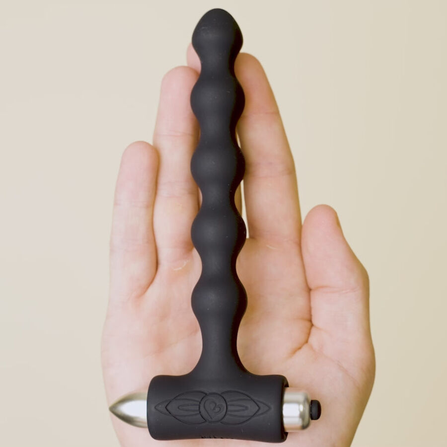Rocks- Off - Petite Sensations Pearls Plug Anal Vibrador Negro 2 Rocks- Off - Petite Sensations Pearls Plug Anal Vibrador Negro - Imagen 2