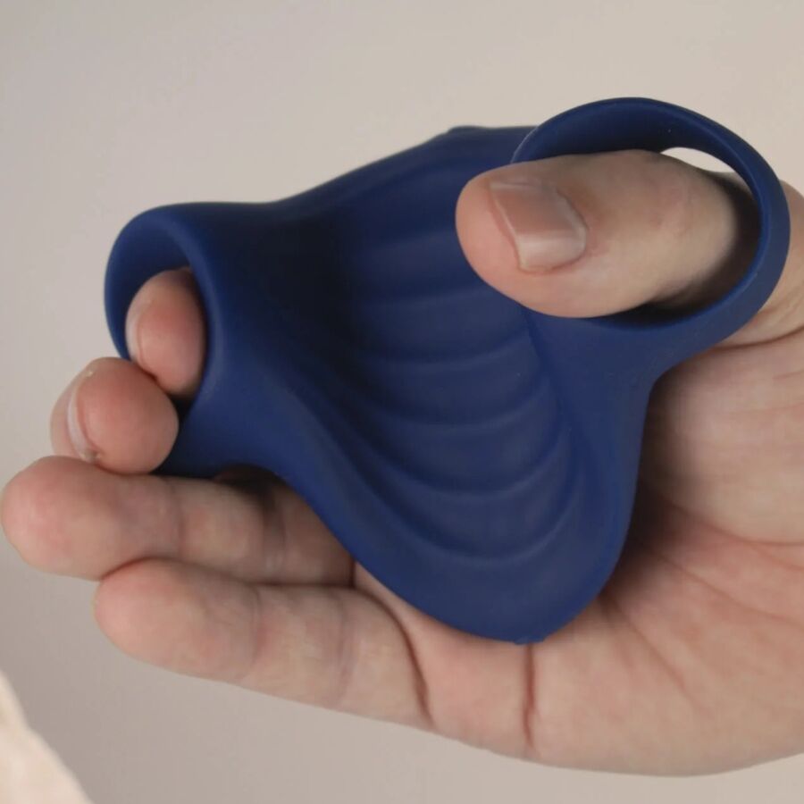 Rocks- Off - Palm Masturbador Vibrador Flexible Azul 5 Rocks- Off - Palm Masturbador Vibrador Flexible Azul - Imagen 5