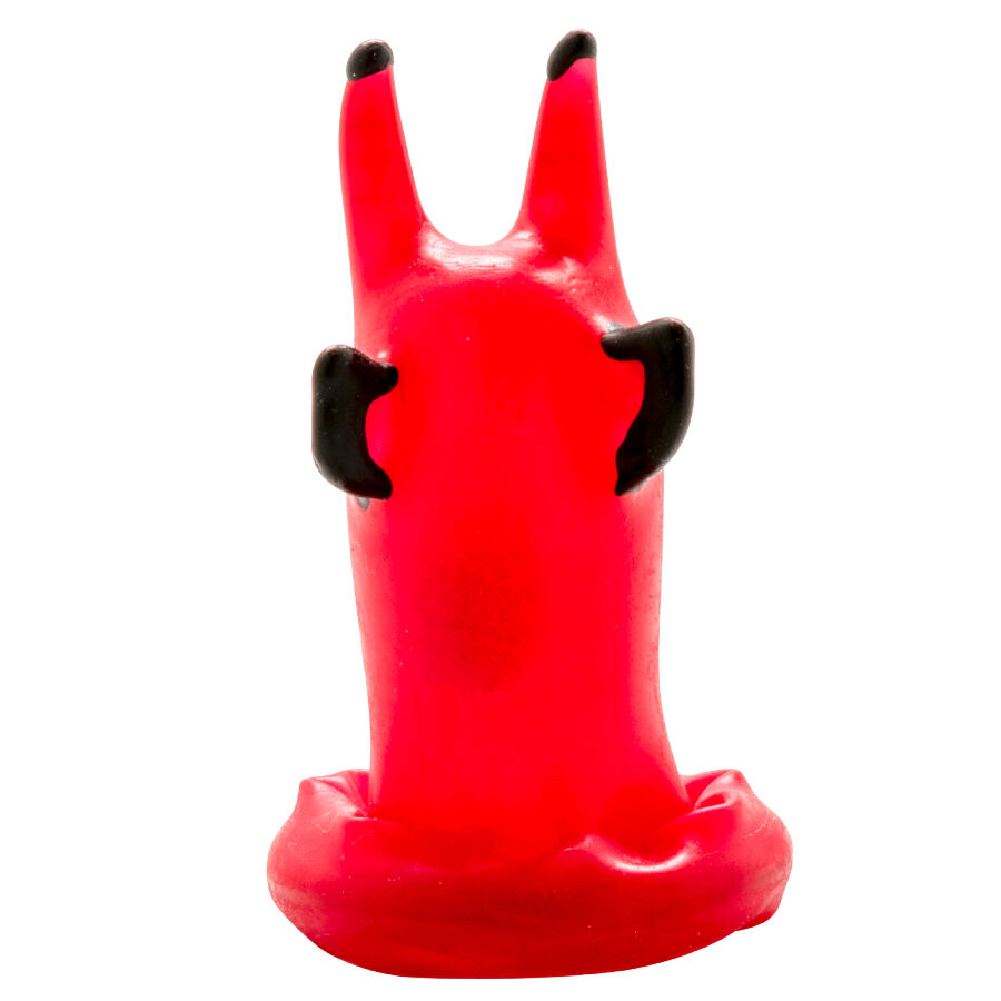 Condomerie - Preservativo Decorativo Pintado A Mano Diablo Rojo 3 Condomerie - Preservativo Decorativo Pintado A Mano Diablo Rojo - Imagen 3