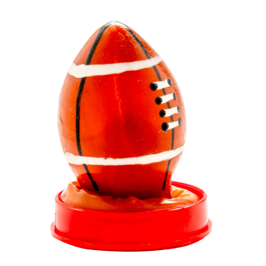 Condomerie - Preservativo Decorativo Pintado A Mano Pelota De Rugby 2 Condomerie - Preservativo Decorativo Pintado A Mano Pelota De Rugby - Imagen 2