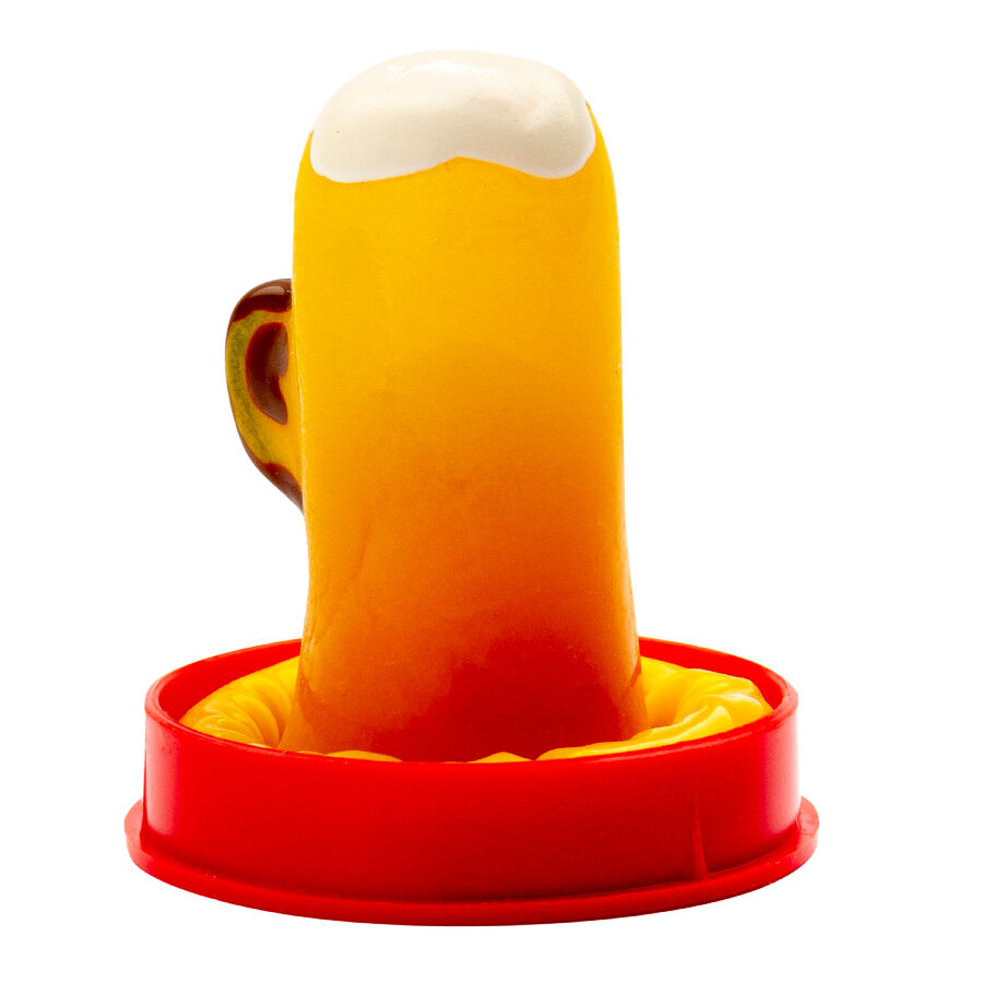 Condomerie - Preservativo Decorativo Pintado A Mano Vaso De Cerveza 2 Condomerie - Preservativo Decorativo Pintado A Mano Vaso De Cerveza - Imagen 2