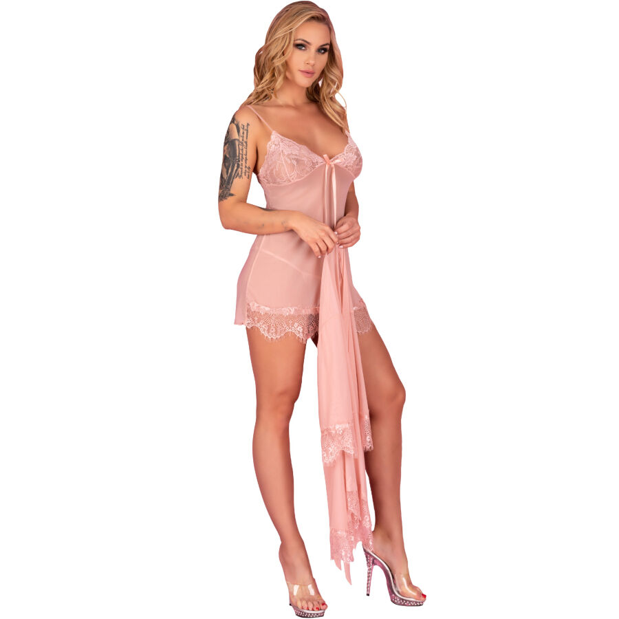 Livco Corsetti Fashion - Hyeona 1710 Babydoll + Tanga Rosa 18 Livco Corsetti Fashion - Hyeona 1710 Babydoll + Tanga Rosa - Imagen 18