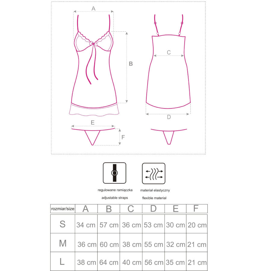 Livco Corsetti Fashion - Hyeona 1710 Babydoll + Tanga Rosa 20 Livco Corsetti Fashion - Hyeona 1710 Babydoll + Tanga Rosa - Imagen 20