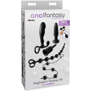 Anal Fantasy Elite Collection - Kit Fantasía Anal para Principiantes Negro