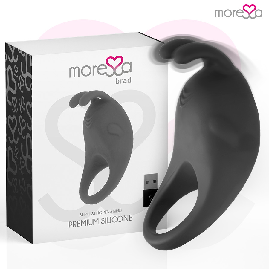 Moressa - Brad Premium Silicone Recargable Negro 1 Moressa - Brad Premium Silicone Recargable Negro