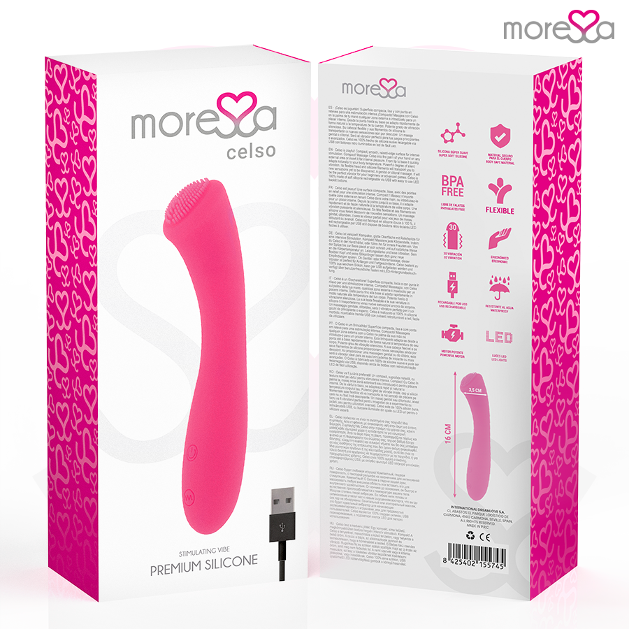 Moressa - Celso Masajeador Duo Punto G Y Suero Pelvico Premium Silicone Recargable 7 Moressa - Celso Masajeador Duo Punto G Y Suero Pelvico Premium Silicone Recargable - Imagen 7