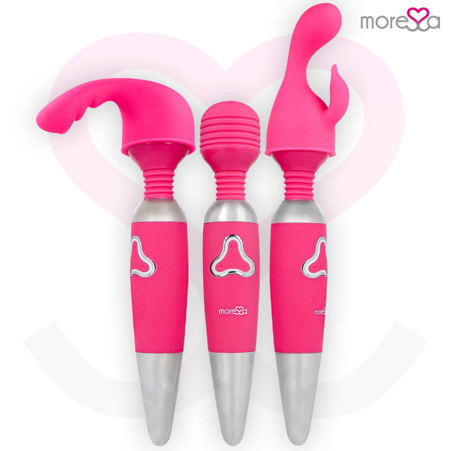 Moressa - Odilon Wand Potente Motor Mas Dos Cabezales Premium Silicone Recargable 2 Moressa - Odilon Wand Potente Motor Mas Dos Cabezales Premium Silicone Recargable - Imagen 2