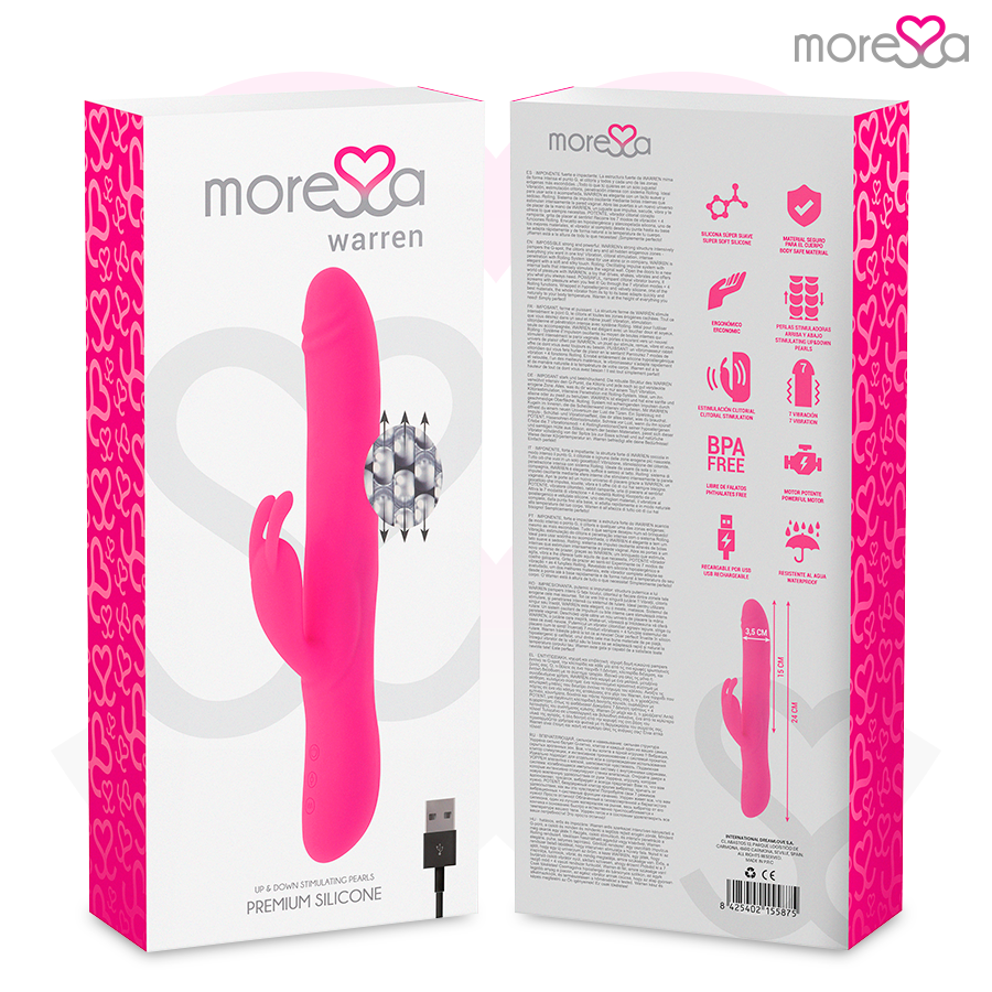 Moressa - Warren Impulsor Oscilante Y Potente Vibración Premium Silicona Recargable 8 Moressa - Warren Impulsor Oscilante Y Potente Vibración Premium Silicona Recargable - Imagen 8