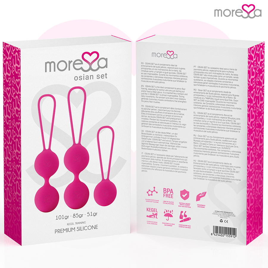 Moressa - Osian Set Premium Silicona Rosa (Osian One - 51 G | Osian Two - 101 G | Osian Three 85 G) 7 Moressa - Osian Set Premium Silicona Rosa (Osian One - 51 G | Osian Two - 101 G | Osian Three 85 G) - Imagen 7