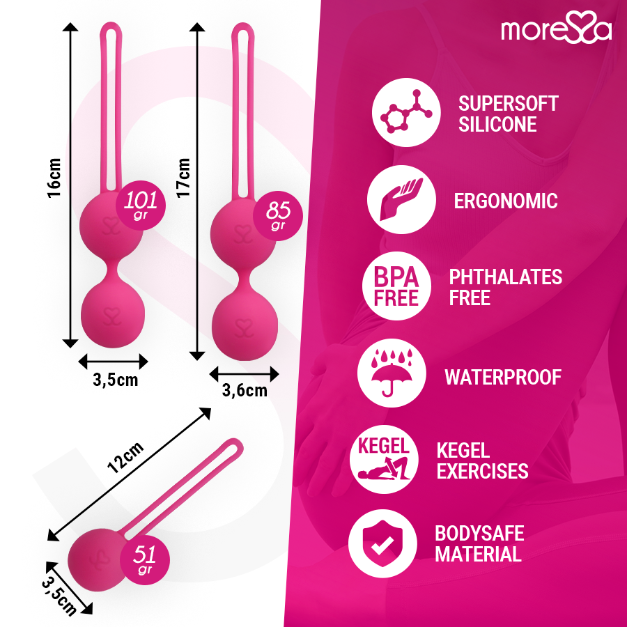 Moressa - Osian Set Premium Silicona Rosa (Osian One - 51 G | Osian Two - 101 G | Osian Three 85 G) 4 Moressa - Osian Set Premium Silicona Rosa (Osian One - 51 G | Osian Two - 101 G | Osian Three 85 G) - Imagen 4