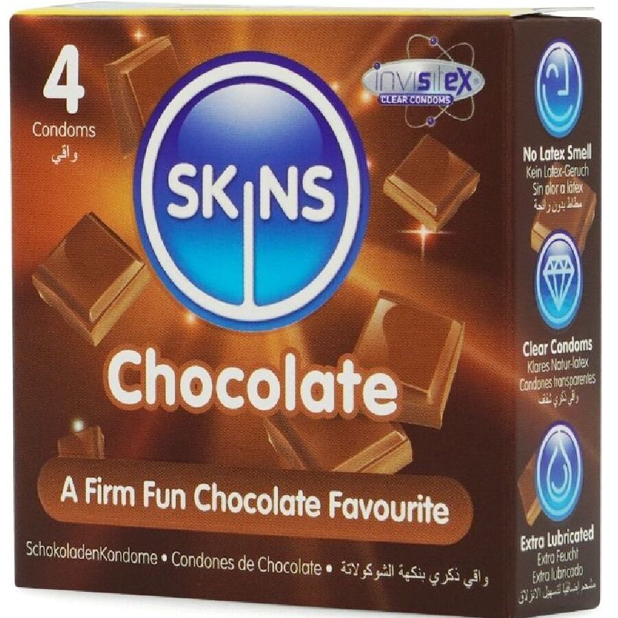 Skins - Preservativos Premium Sabor Chocolate Pack 4 2 Skins - Preservativos Premium Sabor Chocolate Pack 4 - Imagen 2