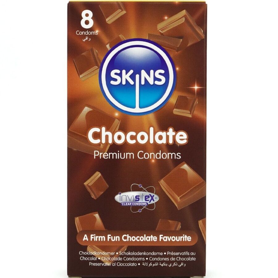 Skins - Preservativos Premium Sabor Chocolate Pack 8 1 Skins - Preservativos Premium Sabor Chocolate Pack 8
