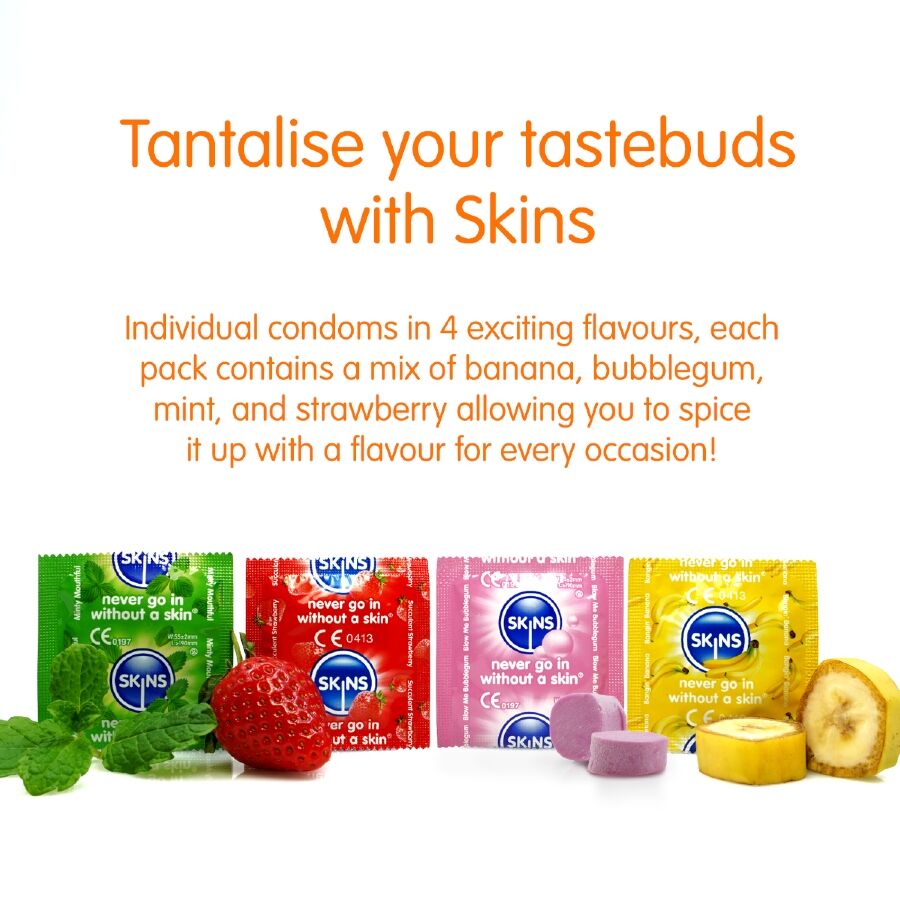 Skins - Multi Sabores Preservativos Premium Pack 4 3 Skins - Multi Sabores Preservativos Premium Pack 4 - Imagen 3