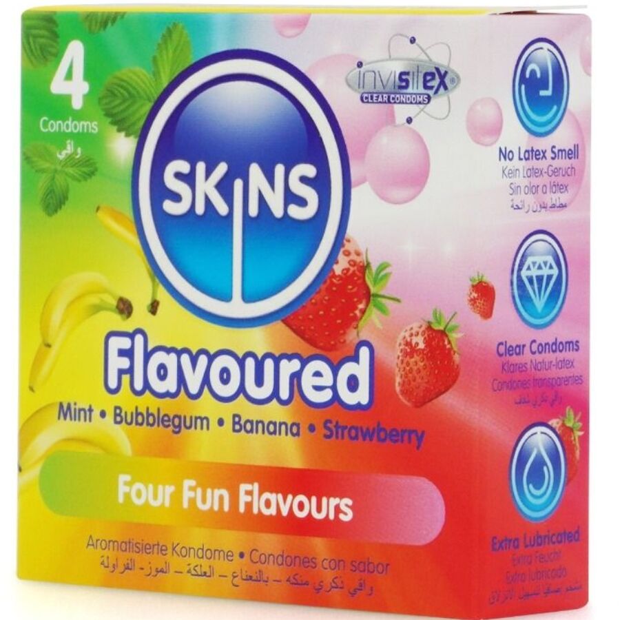 Skins - Multi Sabores Preservativos Premium Pack 4 2 Skins - Multi Sabores Preservativos Premium Pack 4 - Imagen 2