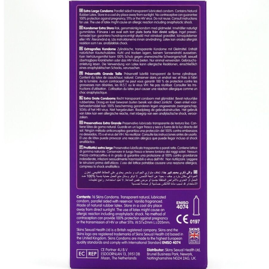 Skins - Tamaño Xl Preservativos Premium Pack 16 4 Skins - Tamaño Xl Preservativos Premium Pack 16 - Imagen 4