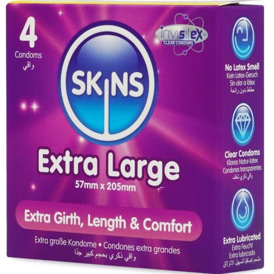 Skins - Tamaño Xl Preservativos Premium Pack 4 2 Skins - Tamaño Xl Preservativos Premium Pack 4 - Imagen 2