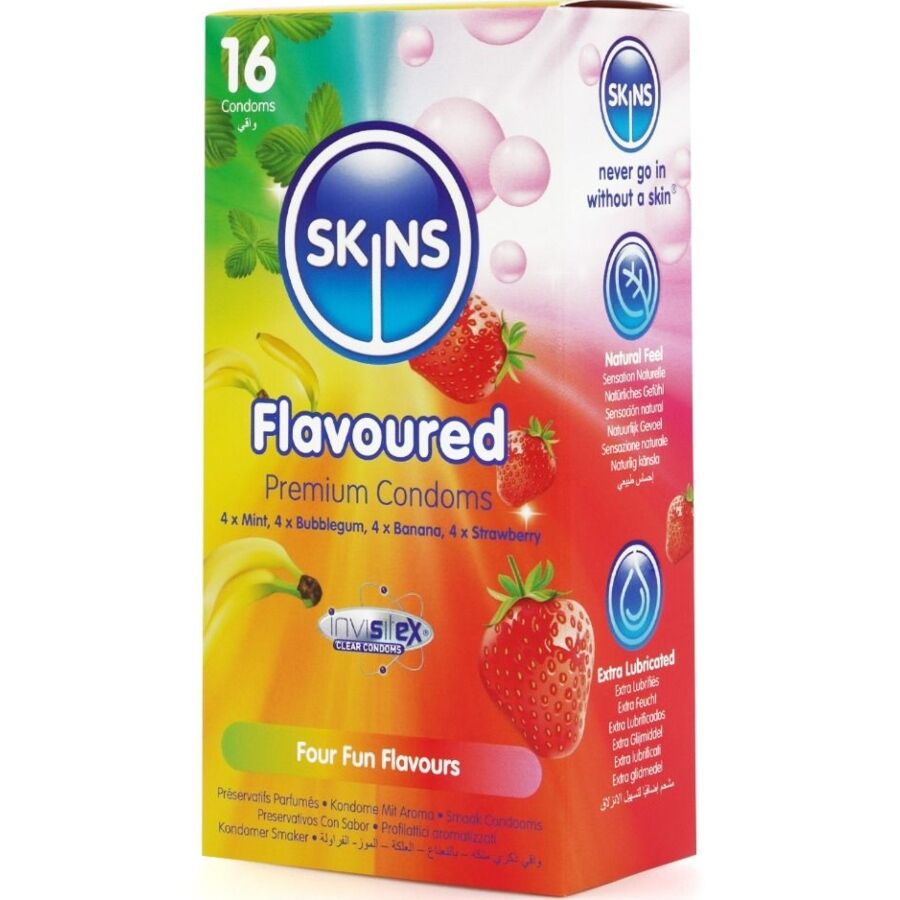 Skins - Multi Sabores Preservativos Premium Pack 16 2 Skins - Multi Sabores Preservativos Premium Pack 16 - Imagen 2